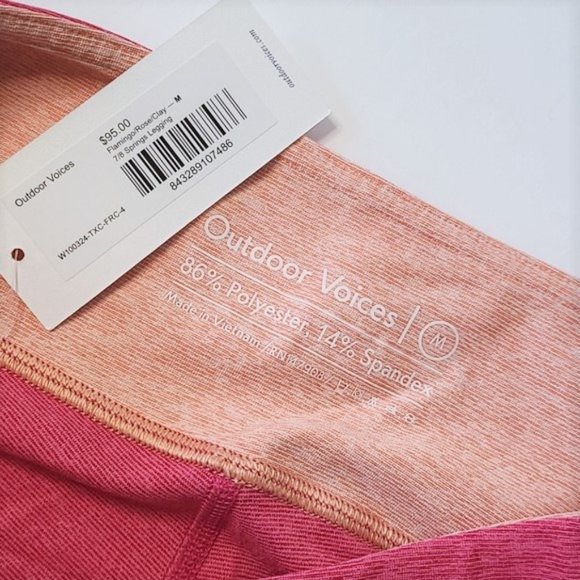 Outdoor Voices 7/8 Springs Leggings Flamingo/Rose - Picture 9 of 9